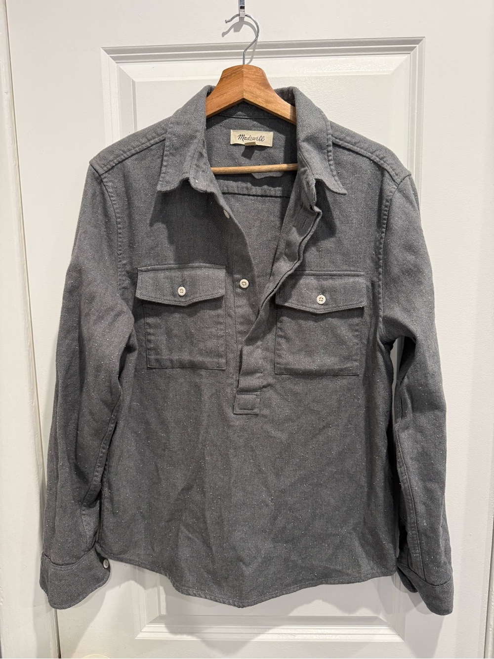 Madewell Heather Gray Shirt Jacket